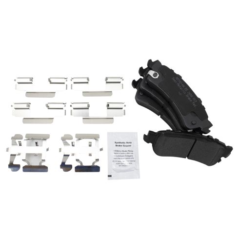 Chevrolet GMC Rear Semi-Metallic Brake Pad & Rotor Kit TRQ BKA43720