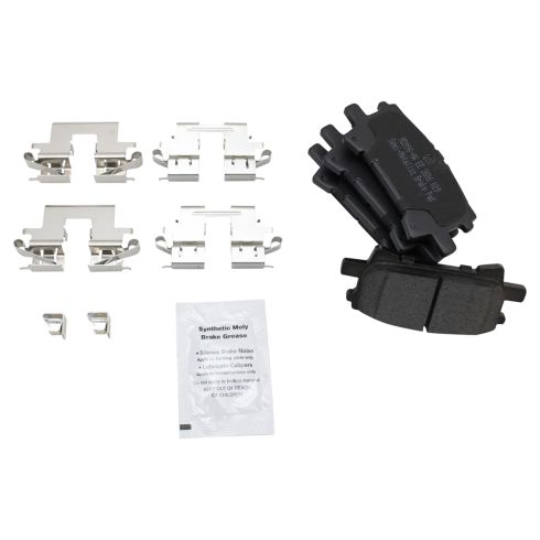 Toyota Lexus Rear Semi-Metallic Brake Pad & Rotor Kit TRQ BKA43745