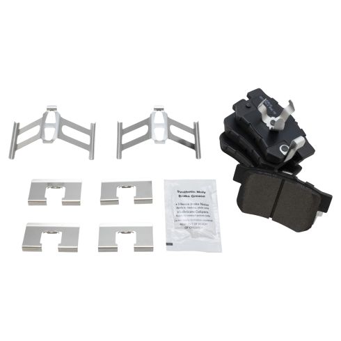 Honda Accord Crosstour Crosstour Rear Semi-Metallic Premium G-Coated Brake Pad & Rotor Kit TRQ BKA43779