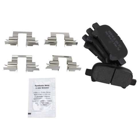 Toyota Camry Solara Rear Semi-Metallic Brake Pad & Rotor Kit TRQ BKA43804