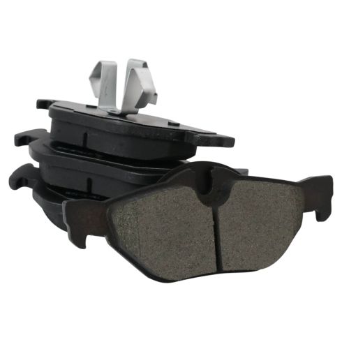 BMW 328i 328i xDrive 328xi X1 Rear Semi-Metallic Premium G-Coated Brake Pad & Rotor Kit TRQ BKA43811