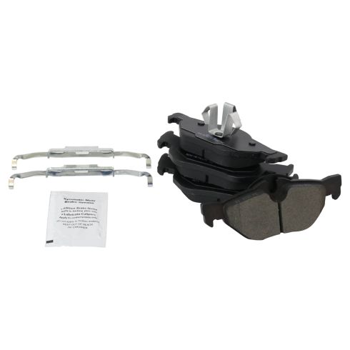 2008-13 BMW 128i Rear Semi-Metallic Brake Pad & Rotor Kit TRQ BKA43941
