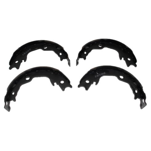Toyota Lexus Rear Semi-Metallic Premium G-Coated Brake Pad & Rotor Kit TRQ BKA43956