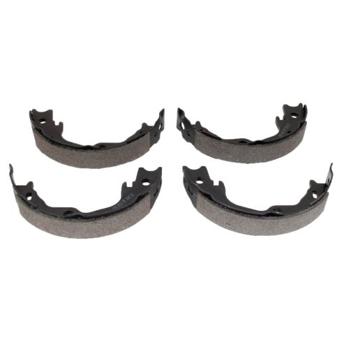 Toyota Lexus Rear Semi-Metallic Premium G-Coated Brake Pad & Rotor Kit TRQ BKA43956