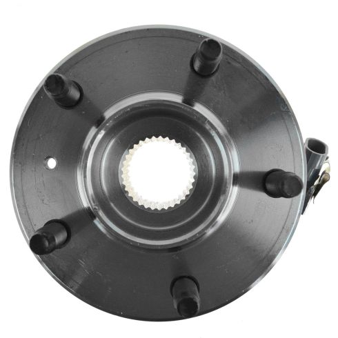 Chevrolet Buick Pontiac Olds Rear Semi-Metallic Brake Pad & Rotor Kit with Wheel Bearings TRQ BKA43979