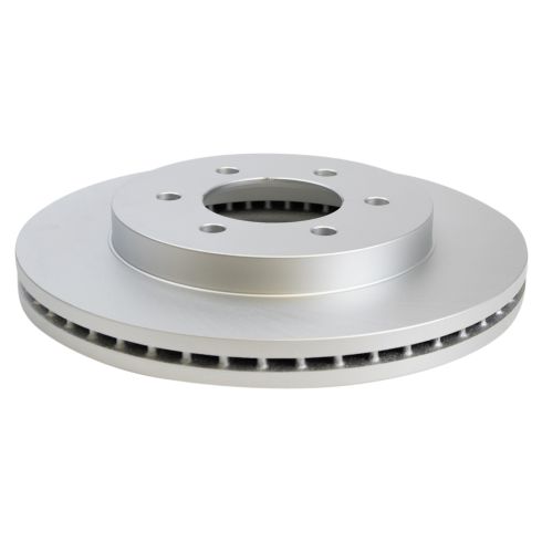 Ford F150 Lincoln Mark LT Front Semi-Metallic Premium G-Coated Brake Pad & Rotor Kit with Wheel Bearings TRQ BKA44008