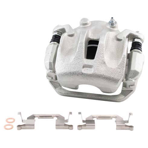 2005-07 Nissan Murano Front Semi-Metallic Premium G-Coated Brake Pad & Rotor Kit TRQ BKA44049