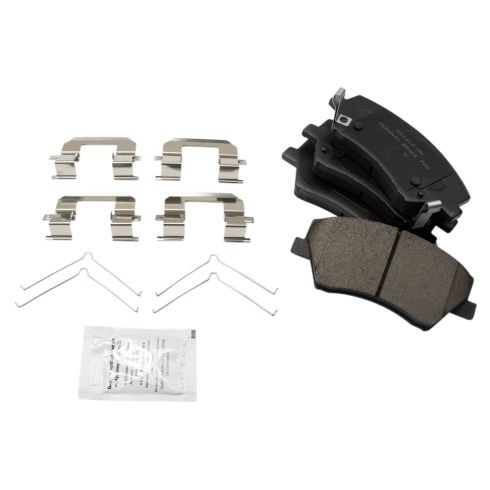 Hyundai Elantra Front Ceramic Brake Pad & Rotor Kit TRQ BKA48104