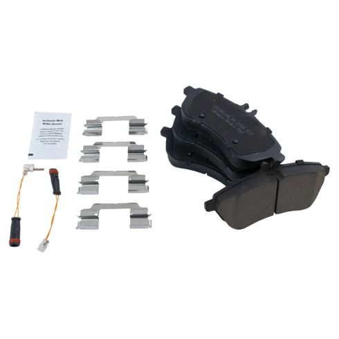 Mercedes Benz C250 C300 Front Ceramic Brake Pad & Rotor Kit TRQ BKA48161