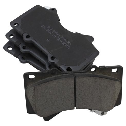 Toyota Land Cruiser Lexus LX570 Front Ceramic Brake Pad & Rotor Kit TRQ BKA48256