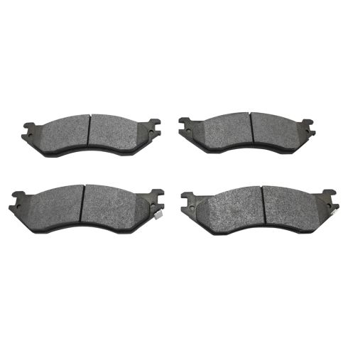 Ford F150 Dodge B1500 Ram 1500 Front & Rear Semi-Metallic Brake Pads TRQ BFA81316