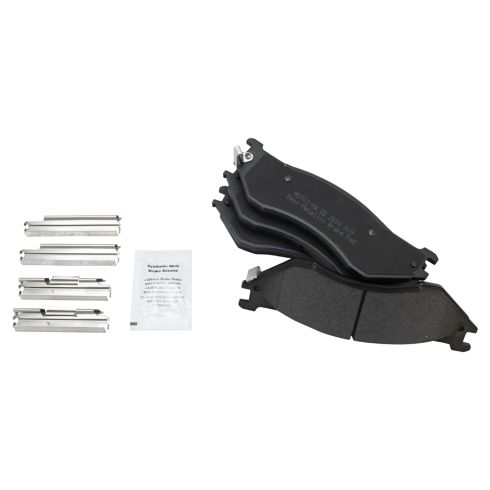 Ford F150 Dodge B1500 Ram 1500 Front & Rear Semi-Metallic Brake Pads TRQ BFA81316