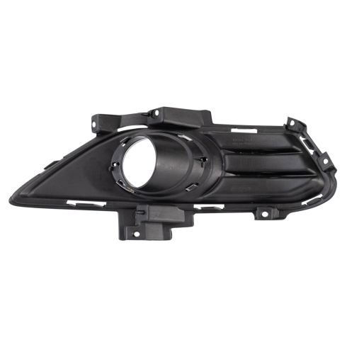 2013-16 Ford Fusion without Block Heater Front Driver & Passenger Side 2 Piece Fog Light Bezel Set TRQ LTA05056