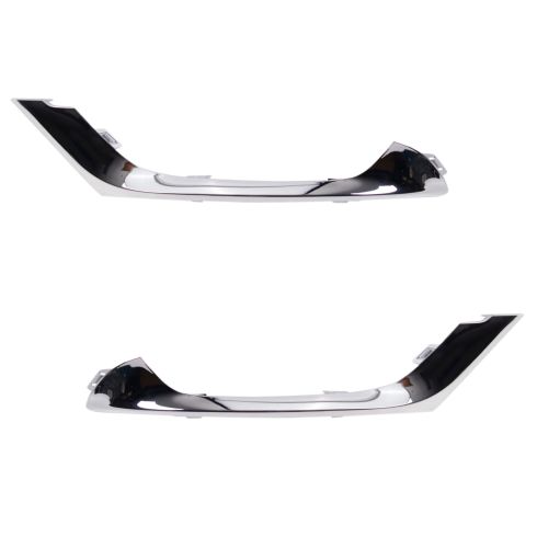 2015-17 Chrysler 200 Front Driver & Passenger Side 2 Piece Bumper Trim Set TRQ BDA05476