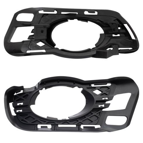2008-11 Mercedes Benz C300 C350 Driver & Passenger Side 2 Piece Fog Light Bezel Set TRQ BDA13765