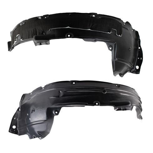 2012-14 Honda CR-V Front Driver & Passenger Side 2 Piece Inner Fender Liner Set TRQ BDA14459
