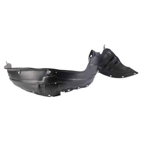 2004-06 Mazda MPV with Rocker Molding Front Driver & Passenger Side 2 Piece Inner Fender Liner Set TRQ BDA15695