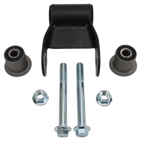 Ford F150 Lincoln Mark LT Driver & Passenger Side Rear Rearward Leaf Spring Shackle 2 Piece Set TRQ PSA37389