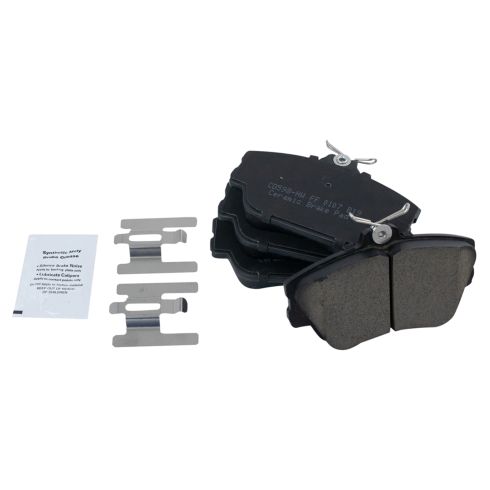 Ford Lincoln Mercury Front Ceramic Brake Pad & Rotor Kit with Wheel Bearings TRQ BKA52051