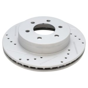 2000-02 Dodge Dakota Durango Front Ceramic Premium G-Coated Brake Pad & Rotor Kit with Wheel Bearings TRQ Performance BKA90882