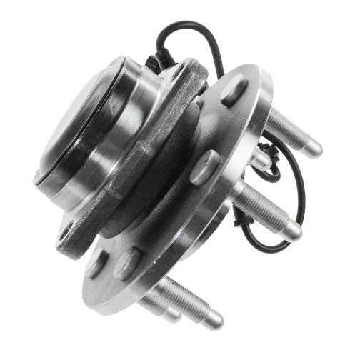 Chevrolet GMC Cadillac Front Ceramic Brake Pad & Rotor Kit with Wheel Bearings TRQ BKA17005