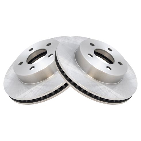 2002-05 Jeep Liberty Front without ABS Brakes Ceramic Brake Pad & Rotor Kit with Wheel Bearings TRQ BKA52236