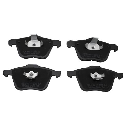 2003-14 Volvo XC90 Front with 316mm Diameter Front Rotors Ceramic Brake Pads TRQ BFA73273