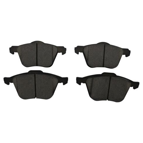 2003-14 Volvo XC90 Front with 316mm Diameter Front Rotors Ceramic Brake Pads TRQ BFA73273