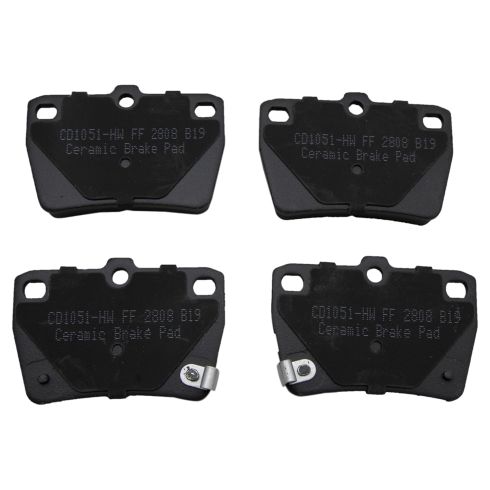 2004-05 Toyota Rav4 Rear Ceramic Brake Pads TRQ BFA73416