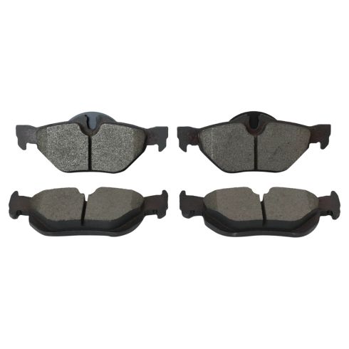 BMW 128i 328i 328i xDrive 328xi X1 Rear Semi-Metallic Brake Pads TRQ BFA73800