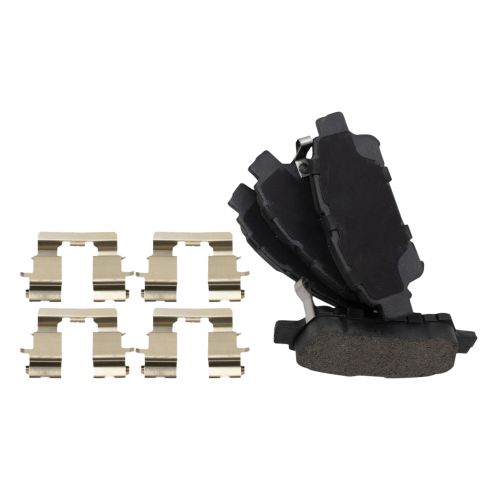 2004-10 Toyota Sienna Rear with Rear Disc Brakes Semi-Metallic Brake Pads TRQ BFA73811