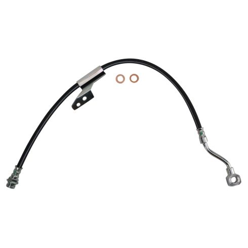 Chevrolet GMC Front Passenger Side Brake Hose with Hose Bracket TRQ BLA61539 - Image 6