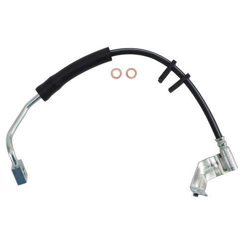 Ford Lincoln Front Passenger Side Brake Hose with Hose Bracket TRQ BLA61563 - Image 3