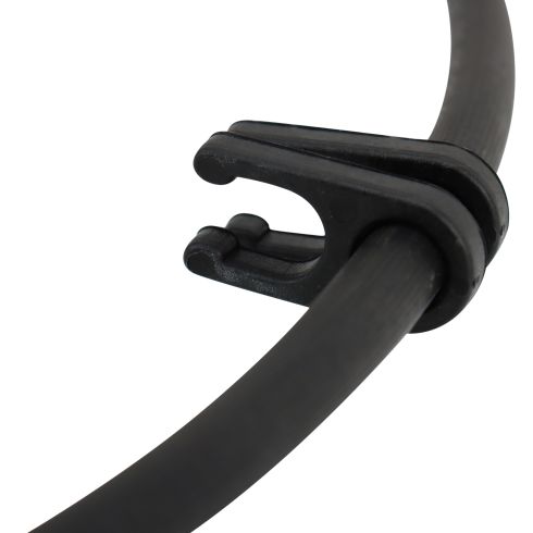Jeep Wrangler Wrangler JK Front Passenger Side Brake Hose with Hose Bracket TRQ BLA61619 - Image 4