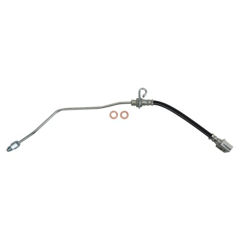 Dodge Ram 1500 Rear Driver Side Brake Hose & Line Assembly with Hose Bracket TRQ BLA61940 - Image 6
