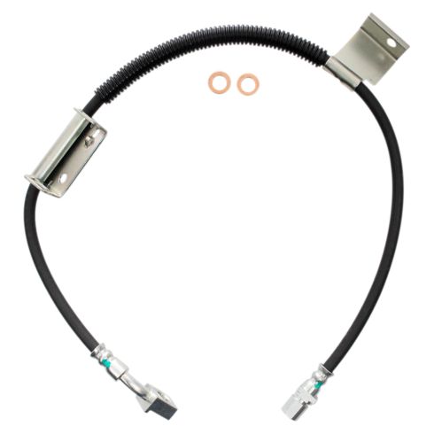 Chevrolet GMC Front Passenger Side Brake Hose with Hose Bracket TRQ BLA62053 - Image 6