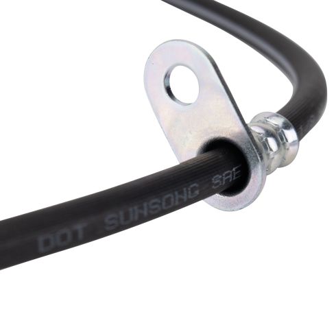 Subaru Baja Forester Legacy Outback Front Driver Side Brake Hose with Hose Bracket TRQ BLA62174 - Image 2