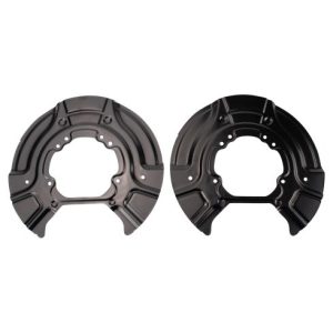 BMW X3 X4 Rear Driver & Passenger Side 2 Piece Brake Rotor Backing Plate Set TRQ BCA93501