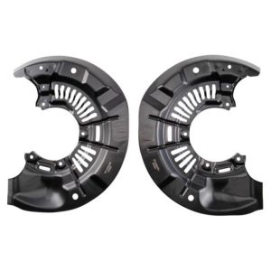 Toyota Sienna Venza Front Driver & Passenger Side 2 Piece Brake Dust Shield Set TRQ BCA38530