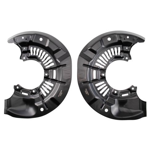 Toyota Sienna Venza Front Driver & Passenger Side 2 Piece Brake Dust Shield Set TRQ BCA38530