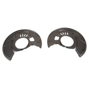 2014-19 Nissan Versa Note Front Driver & Passenger Side 2 Piece Brake Dust Shield Set TRQ BCA38544