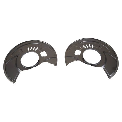 2014-19 Nissan Versa Note Front Driver & Passenger Side 2 Piece Brake Dust Shield Set TRQ BCA38544