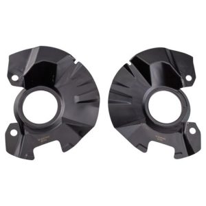 2005-11 Hyundai Accent Front Driver & Passenger Side 2 Piece Brake Dust Shield Set TRQ BCA38546