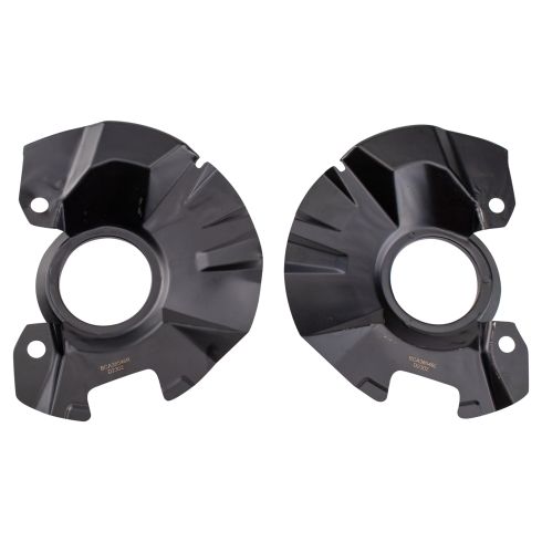 2005-11 Hyundai Accent Front Driver & Passenger Side 2 Piece Brake Dust Shield Set TRQ BCA38546