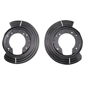 2002-05 Ford Explorer Mercury Mountaineer Rear 2 Piece Brake Rotor Backing Plate Set TRQ BCA38555