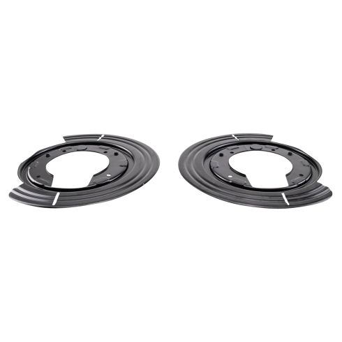 2002-05 Ford Explorer Mercury Mountaineer Rear 2 Piece Brake Rotor Backing Plate Set TRQ BCA38555