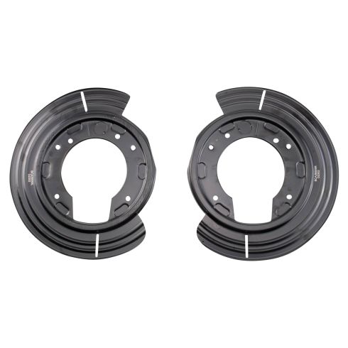 2002-05 Ford Explorer Mercury Mountaineer Rear 2 Piece Brake Rotor Backing Plate Set TRQ BCA38555