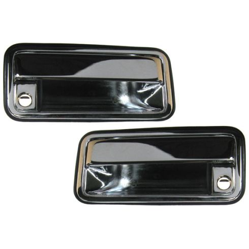Chevrolet GMC Front Driver & Passenger Side 2 Piece Exterior Door Handle Set TRQ DHA69323