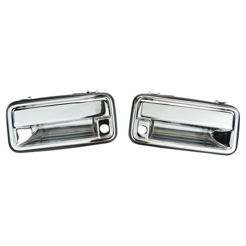 Chevrolet GMC Front Driver & Passenger Side 2 Piece Exterior Door Handle Set TRQ DHA69324