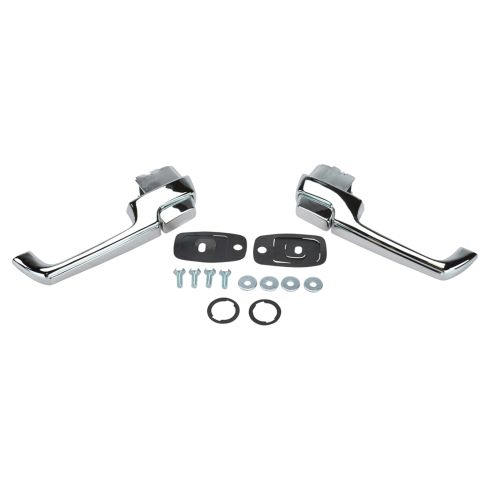 Chevrolet GMC Front Driver & Passenger Side 2 Piece Exterior Door Handle Set TRQ DHA69321